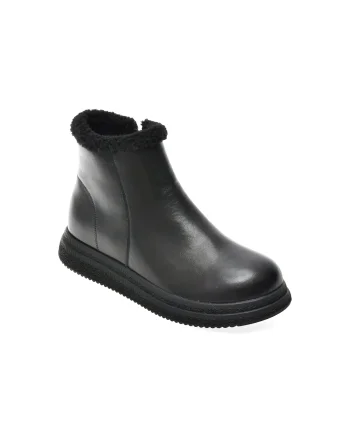 Ghete FLAVIA PASSINI negre, W81521, din piele naturala