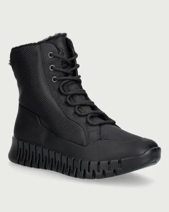 Ecco  botine pentru femei din piele Gruuv W
