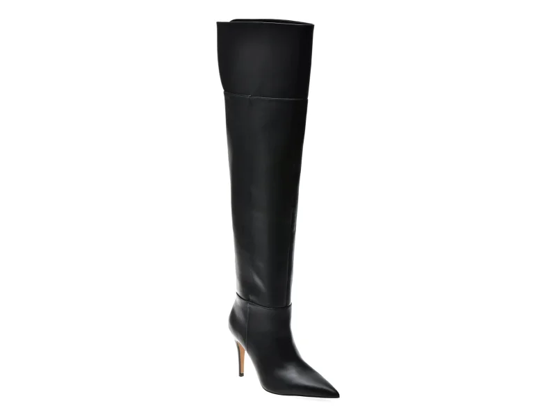 Cizme elegante ALDO negre, HILLSDON 001, din piele ecologica