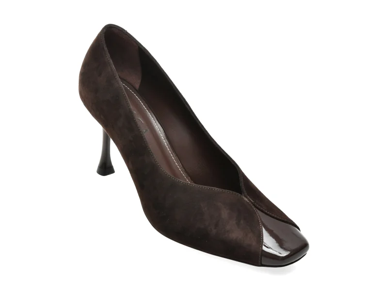 Pantofi eleganti EPICA maro, 1024172, din piele intoarsa
