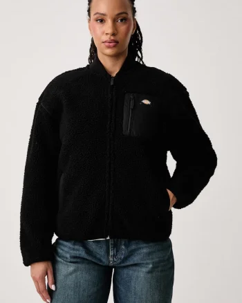 Dickies  hanorac cu fermoar pentru femei din polar