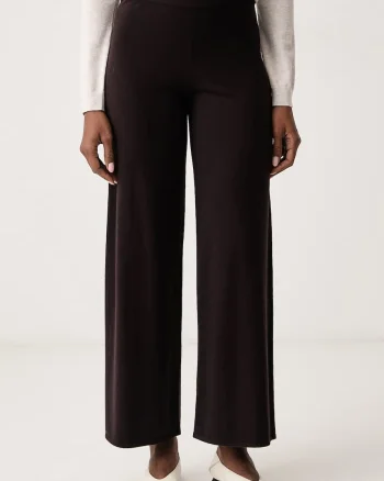 Marella  pantaloni wide leg pentru femei cu amestec de lână Emme by