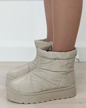Ghete resigilate impermeabile kaki deschis DAV8651 M0