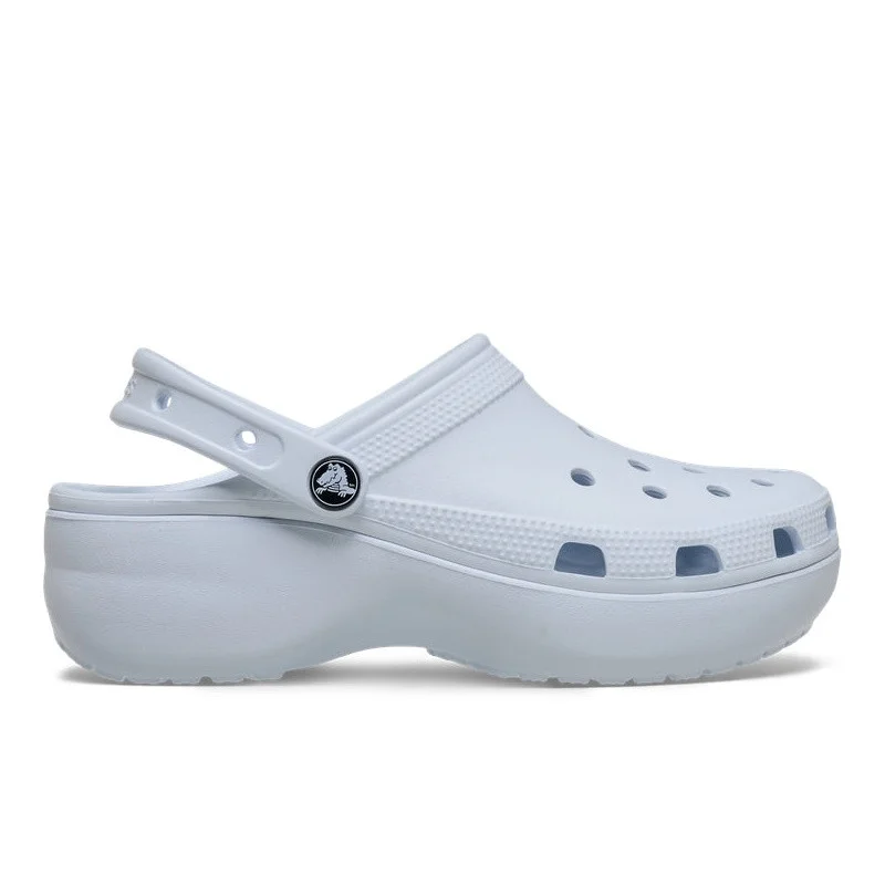 Saboți Crocs Women's Classic Platform Clog Albastru - Sky Ice