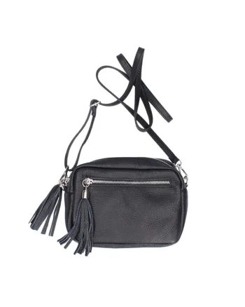 Geanta dama, Stina GT2673, piele naturala, Negru