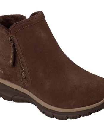 Ghete femei Skechers Easy Going Urban Zip 168188-CHOC