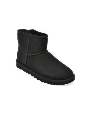 Ghete UGG negre, CLASSIC MINI II, din piele intoarsa